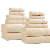 Heritage Egyptian Cotton Plush Absorbent Luxury 12 Piece Towel Set